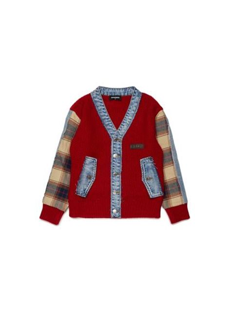 Cardigan con inserti